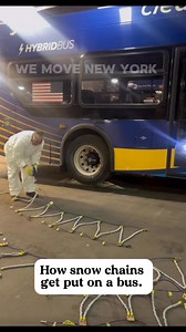 183K views · 1.6K reactions | How are snow chains put on a bus? #wemovenewyork#snow #snowchains #snowchainsrequired #buses #busoperator#publictransport | We Move New York | Facebook