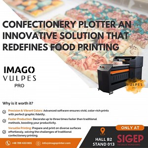 🚀Transform Your Confectionery Business with Personalization Technology! Meet with us right now "IMAGO Printer" at SIGEP 2025! 🍫🎨 📅 When: January 18–22, 2025 📍 Where: Rimini, Italy – Hall B2, Booth 013 Why Meet Us? ✅ Boost Your Profits: With machines like VULPES PRO, you can print up to 1600 cookies per hour, reducing production costs and adding value with personalized designs. ✅ Expand Your Market: Enter new sectors like custom holiday gifts, promotional sweets for B2B, and premium personal