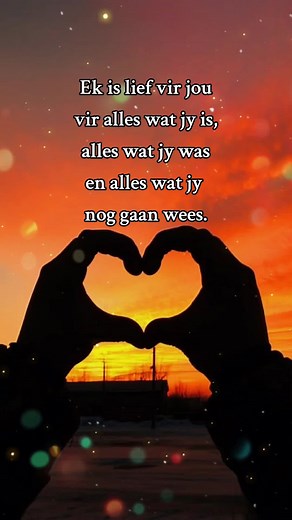 Expressing Love in Afrikaans: A Poetic Touch