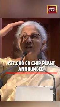 Nirmala Sitharaman Announces Tata’s Mega Semiconductor Plant in Moregaon #tata | India Today