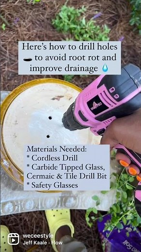 How to Drill a Hole in a Ceramic Plant Pot | Increase drainage in houseplants & outdoor containers