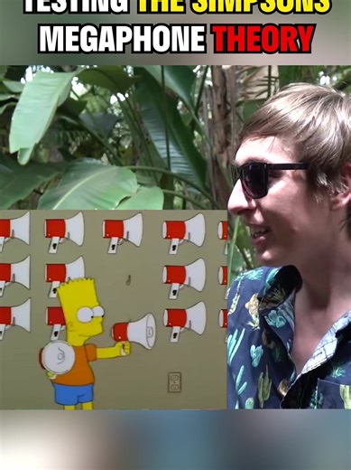 2.5M views · 34K reactions | Bart Simpson Megaphone Challenge!  | The Backyard Scientist | Facebook
