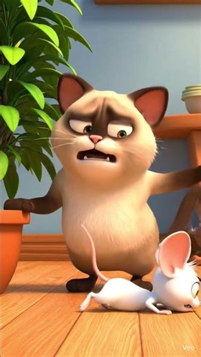 mouse and cat fight #cartoon #cartoonvideo #cartoonforkids