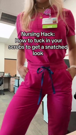 #nursinghack #nursingtips #tutorial #nursetutorial #scrubhack #figshack #scrubstutorial #nursingschool #nursingstudent #nclex #scrubs #uniformhack