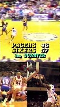 NBA Classic 49 | Roy Hinson Big Dunk From Charles Barkley Coast to Coast Pass | IND @ PHI - 11/6/87