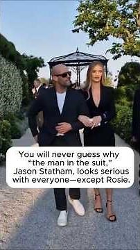 You will never guess why “the man in the suit,” Jason Statham, looks serious with everyone—except.
