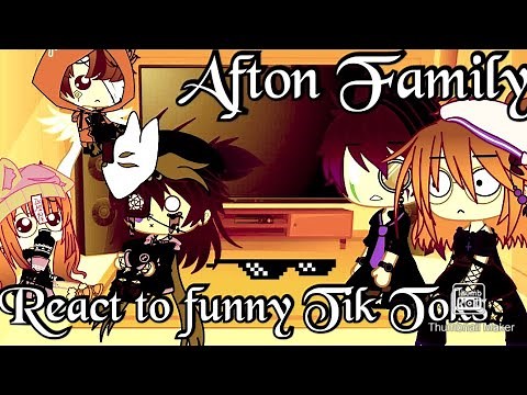 Afton Family react to funny Tik Tok |Gacha Club|FNAF|