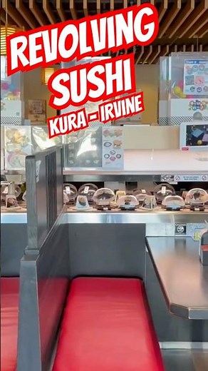 Irvine’s Viral Conveyor Belt #sushi Spot Kura - Diamond Center Jamboree #food #foodie #shorts #fyp