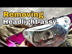 How to remove headlight assembly in mio sporty | DIY | quick tutorial
