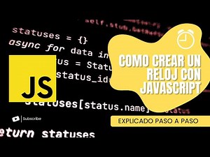 Como hacer un reloj con JavaScript #programming #javascript #webdesign