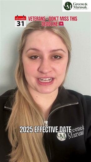 Veterans — Don’t Miss This Deadline! 🚨