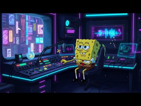 【Ｒａｄｉｏ Ａｎｄ Ｃｈｉｌｌ】🎙️ SpongeBob Neon Radio Station - Lofi Hip Hop Mix ~ Beats To Work / Study To