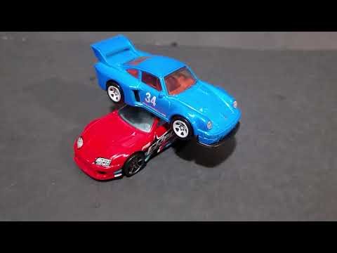 Hot Wheels XL cars 🔥 1:43 scale Porsche 911 Turbo 934.5 Whale Tail & Toyota Supra Mk4: Humaj Diecast