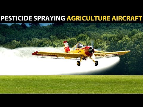 AGRICULTURE AEROPLANE SPRAYER | Aircraft Spraying Pesticides on Agriculture Crops