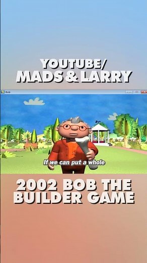 playing a 2002 Bob the Builder PC game