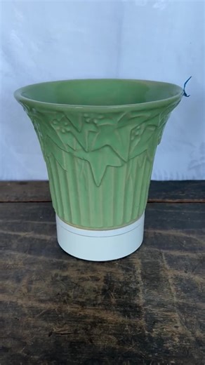 Vintage Mccoy Pottery Ivy and Berries Pattern Jardiniere Planter in Pale Green - Etsy
