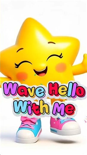 Hello Song for Kids 🌟 | Wave with Heni | #Shorts #babymusic #babysongs
