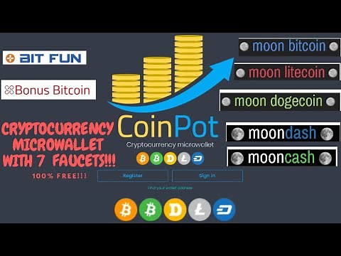 How to use a CoinPot Wallet with 7 FREE FAUCETS!!!