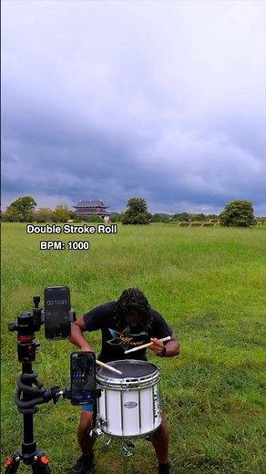 From 100 to 1000 BPM Double Stroke Roll