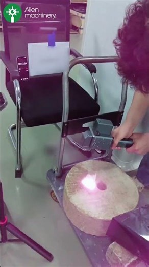 Laser Cleaning on Stone Surface #lasercleaning #satisfying