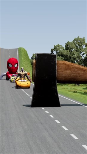 Thor Battles Spider-Man with a Giant Axe Cutter
