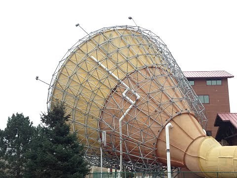"Howlin' Tornado" INSANE Funnel Waterslide || Great Wolf Lodge Wisconsin Dells USA