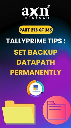 Set Backup Data Path Permanently 💾 | Day 275 of 365 Days Tally Tips