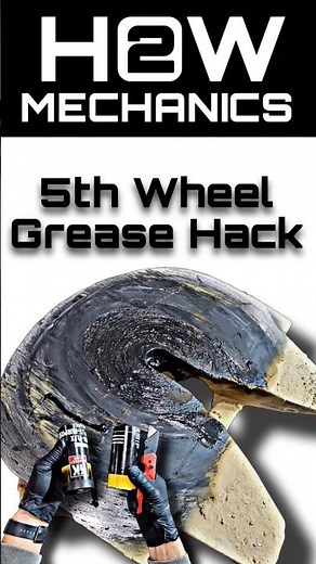 How to Grease a Semi 5th Wheel Plate! The Easy way! #semitruck #truckdriver #hack