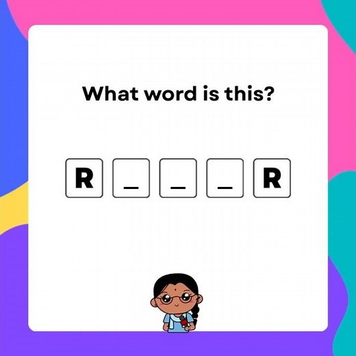 Quiz Time! Guess the word.