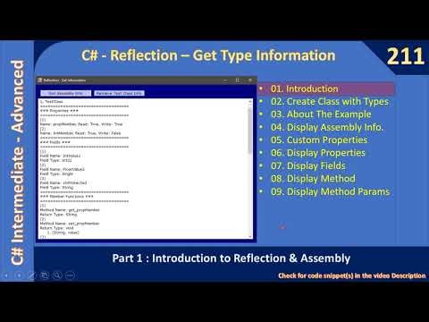 C# Reflection Assembly Info | Part 1 - Introduction | C# Advanced #211
