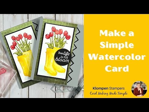 Simple Watercolor Card: Learn This Technique For Easy Card Making