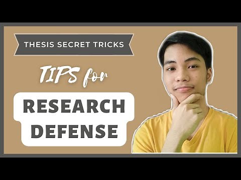TIPS for RESEARCH DEFENSE | Thesis Secret Tricks