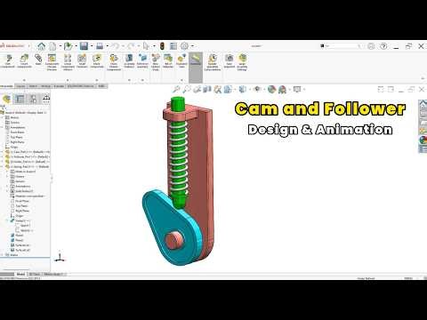 SolidWorks Motion Study Cam and Follower Animation