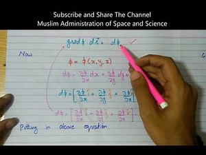 Gradient of a scalar function.