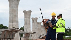 High-speed Rail Bridge Construction Engineers Work Stock Footage Video (100% Royalty-free) 3642426979 | Shutterstock