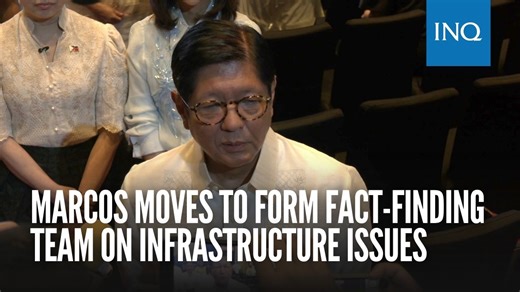 80K views · 2.5K reactions | President Bongbong Marcos says he will issue an executive order that will create the independent commission tasked to investigate the anomalous infrastructure projects implemented by the Department of Public Works and Highways. READ: https://newsinfo.inquirer.net/2103230/marcos-moves-to-form-fact-finding-team-on-infrastructure-issues | INQUIRER.net | Facebook