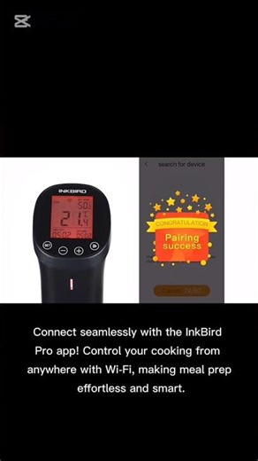 INKBIRD Sous Vide ISV-200W: Master Perfect Steak & Smart Cooking!#shorts