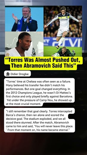 Drogba: “The Goal That Saved Fernando Torres at Chelsea” #football #torres #chelsea #drogba #shorts