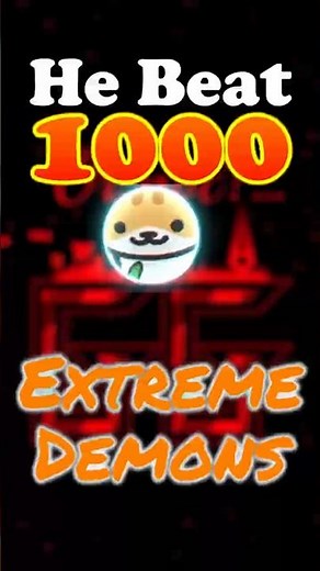1000 EXTREME DEMONS COMPLETED in Geometry Dash! #geometrydash #gaming #games #gd #extremedemon