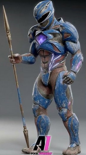 Power Rangers: 1993 vs 2025 (Blue Ranger) 🔵 #powerrangers