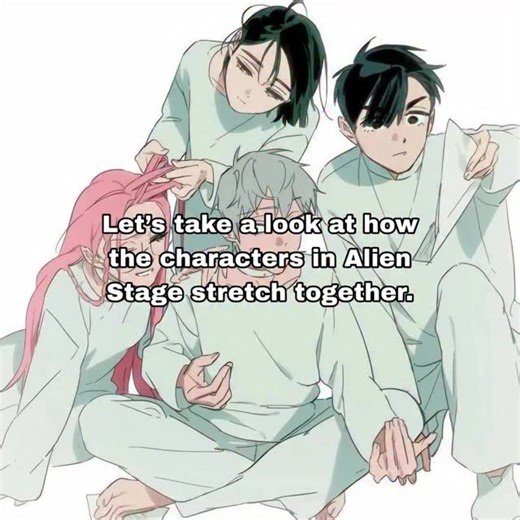 Monochrome on Instagram: "Let’s take a look at how the characters in Alien Stage stretch together. . . . Likes, comments, shares and saves are appreciated! . . . Hello, dear reader! My name is Monochrome and I like to cosplay, draw and analyse. . . . Fandom: Alien Stage Credits: @vivinos__ @qmeng_ja E-mail: Monochrome.artist@outlook.de . . . For support, you can check out my other social media pages! . . . Tags #alienstage #alnst #vivinos #alienstagevivinos #alienstageedit"