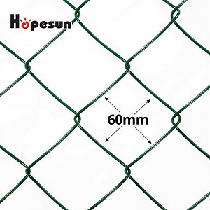 [Hot Item] Galvanized Diamond Fence Wire Mesh PVC Coated Chain Link Fence