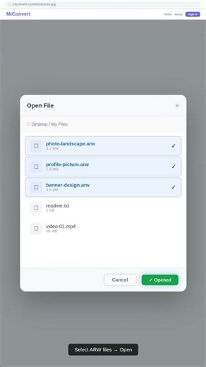FREE ARW to JPG Converter Online ⚡ #Shorts
