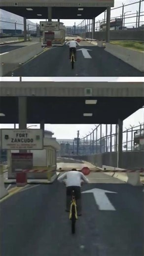 GTA 5 | Trevor Epic Racing Cycle Entry in Fort Zancudo Air Base 🚴🔥💥 | GTA V Shorts