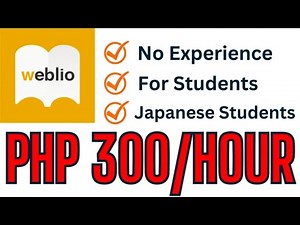 PHP300/HR | WEBLIO | Hiring High Paying ESL COMPANY | Japanese Students