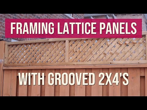 Framing Lattice Panels with Grooved 2x4s - Measurements and Assembly