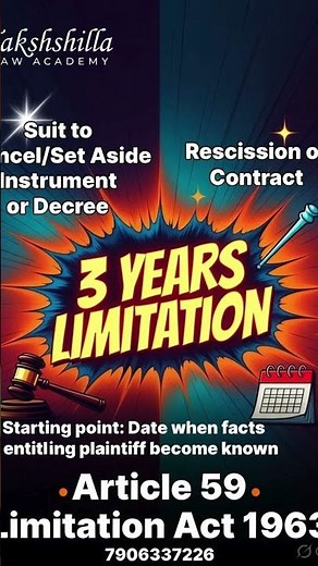 Ignore this rule and lose 3 years ⚠️ #CourtCase #LimitationAct