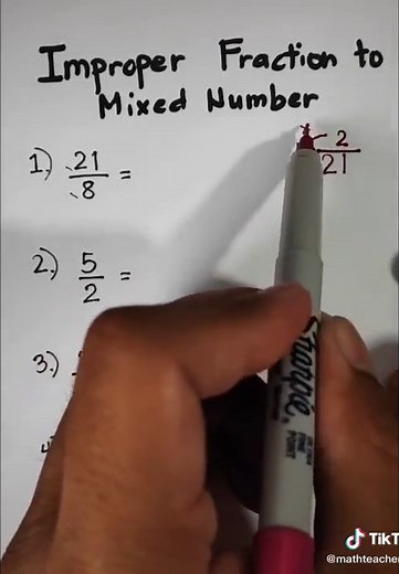 Converting Improper Fraction to Mixed Number Tutorial