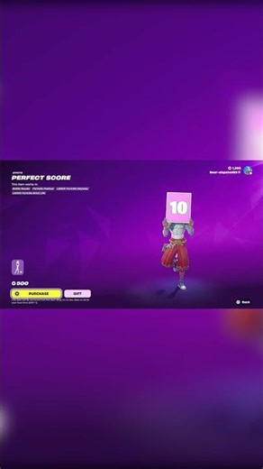 Perfect score EMOTE in Fortnite! #fortnite #fortnitedances #fortniteclips