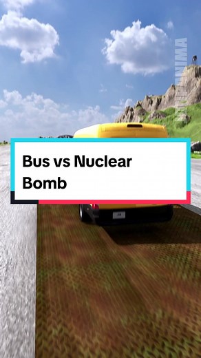 Bus Jumping the Nuclear Bomb - BeamNG Mods Showcase